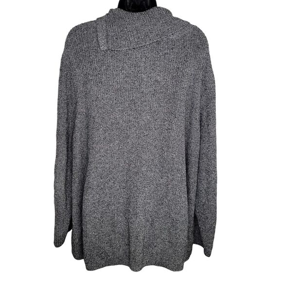 Talbots marled split neck tunic sweater 3x - Picture 3 of 8